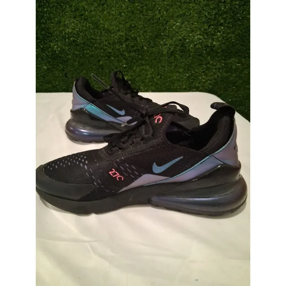 Nike Air Max 270 GS Throwback Future Black Laser Fuchsia Sz 7Y Wmns 8.5